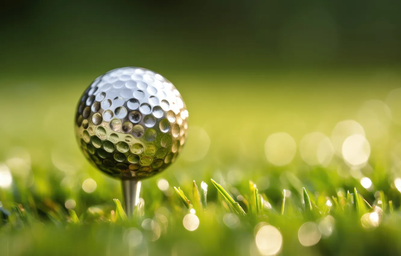 Фото обои silver, golf, ball