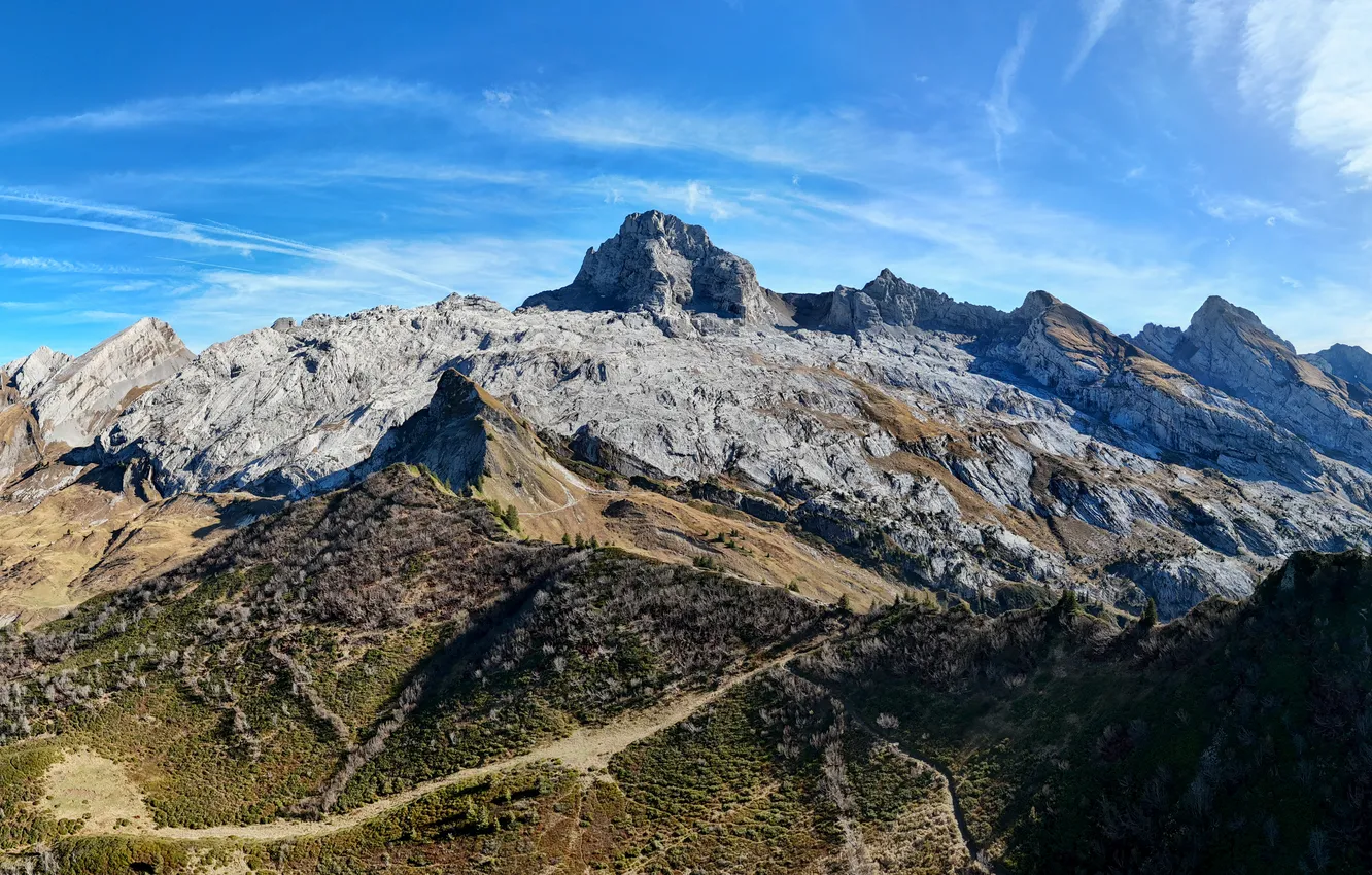 Фото обои горы, Франция, Aravis