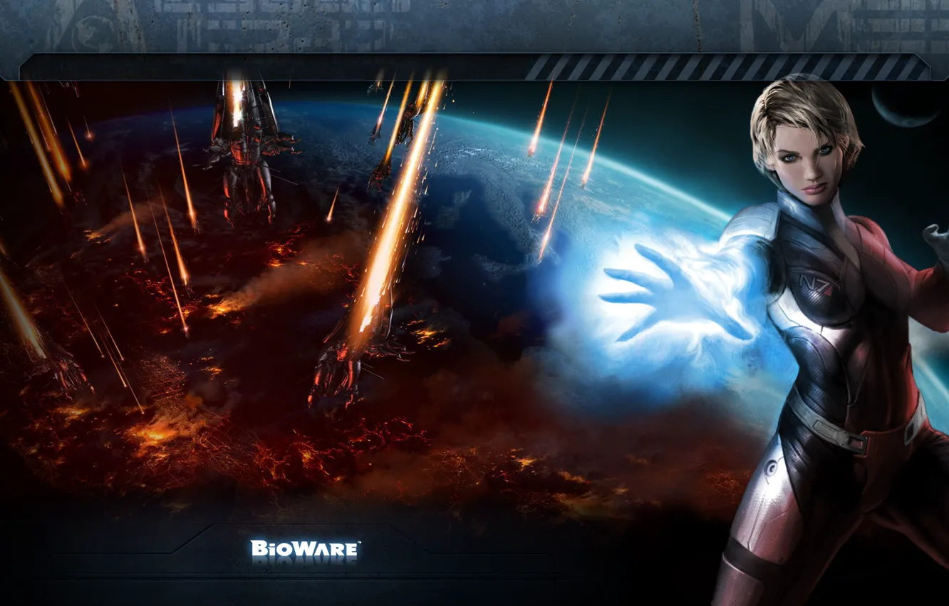 Фото обои BioWare, Mass Effect 3, адепт