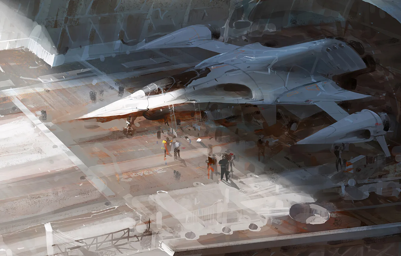 Фото обои человек, самолёт, истрибитель