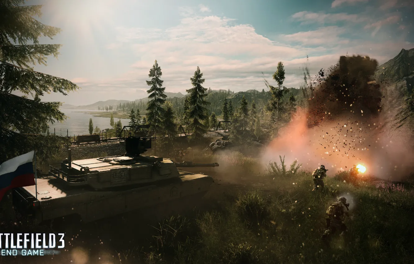 Фото обои Water, Battlefield 3, End Game, Kiasar Railroad