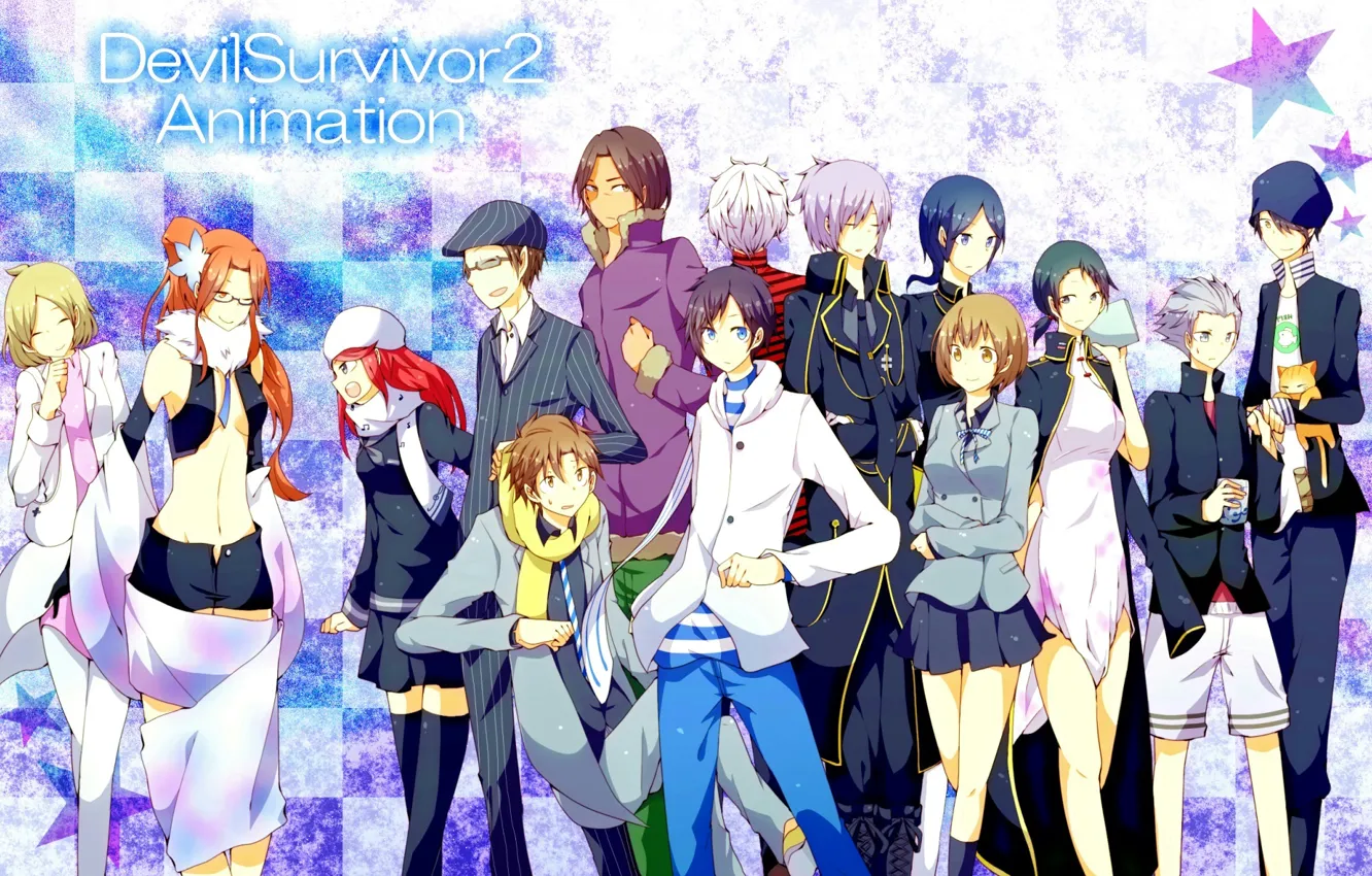 Фото обои аниме, арт, персонажи, Devil Survivor 2, Devil Survivor