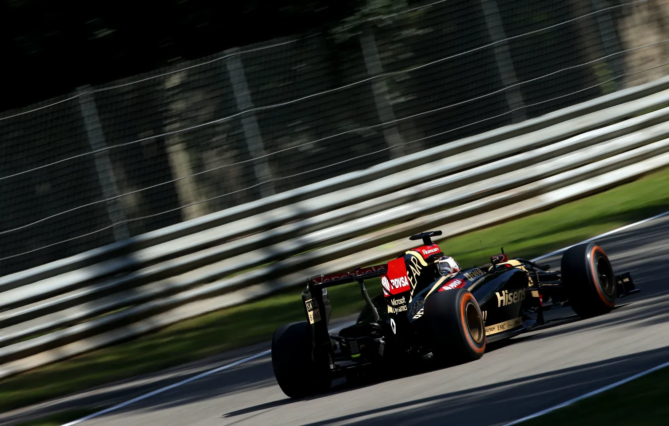 Фото обои Lotus, Formula 1, E22, Romain Grosjean