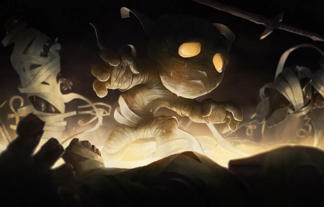 Фото обои мумия, Amumu, League Of Legends