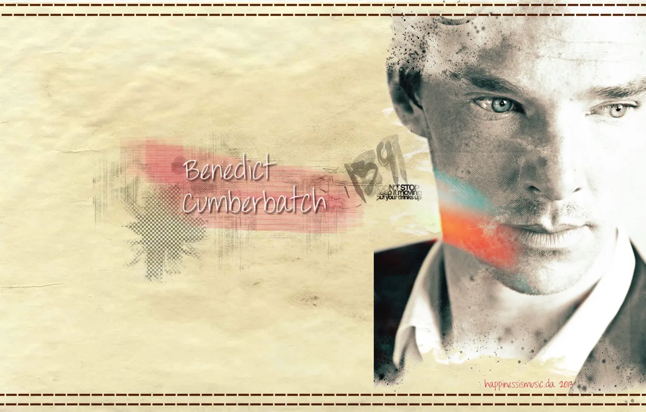 Фото обои фон, арт, Бенедикт Камбербэтч, Benedict Cumberbatch, by happinessismusic