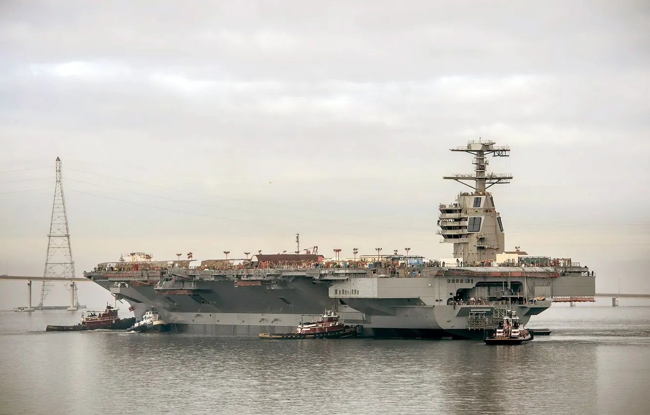 Фото обои море, оружие, корабль, PCU Gerald R. Ford (CVN 78)