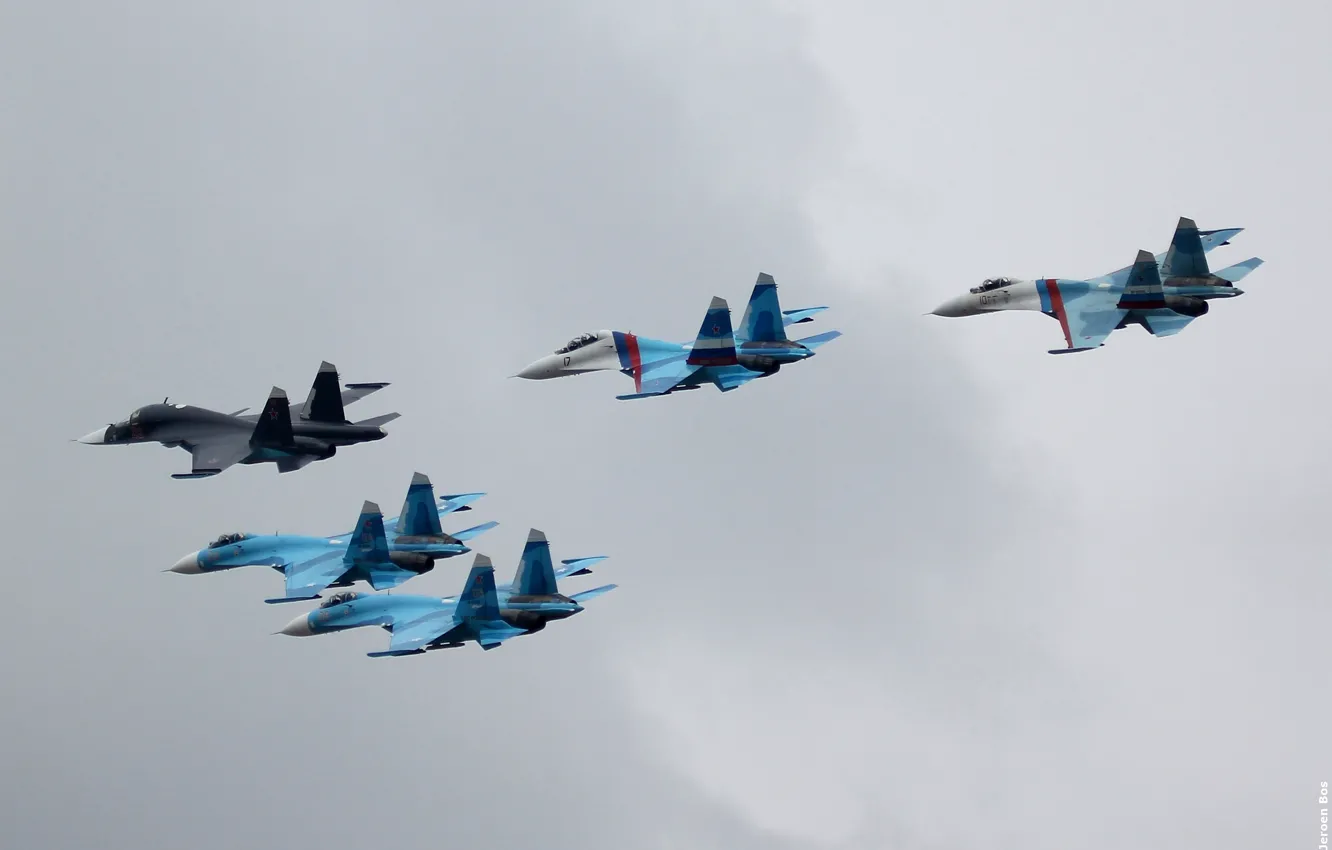 Фото обои истребители, самолёты, Sukhoi, ВВС Росии