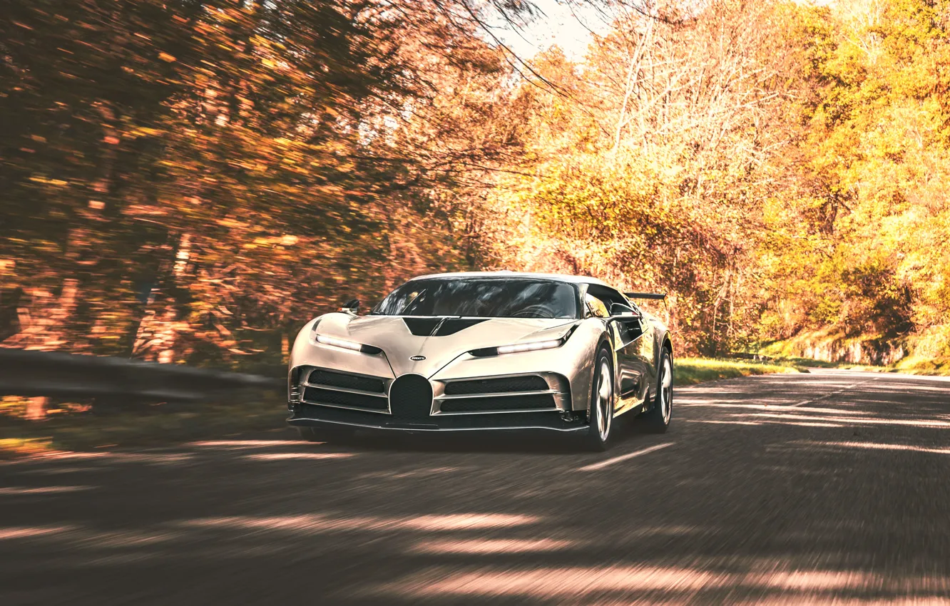 Фото обои Лес, Автомобиль, Bugatti Centodieci 2022
