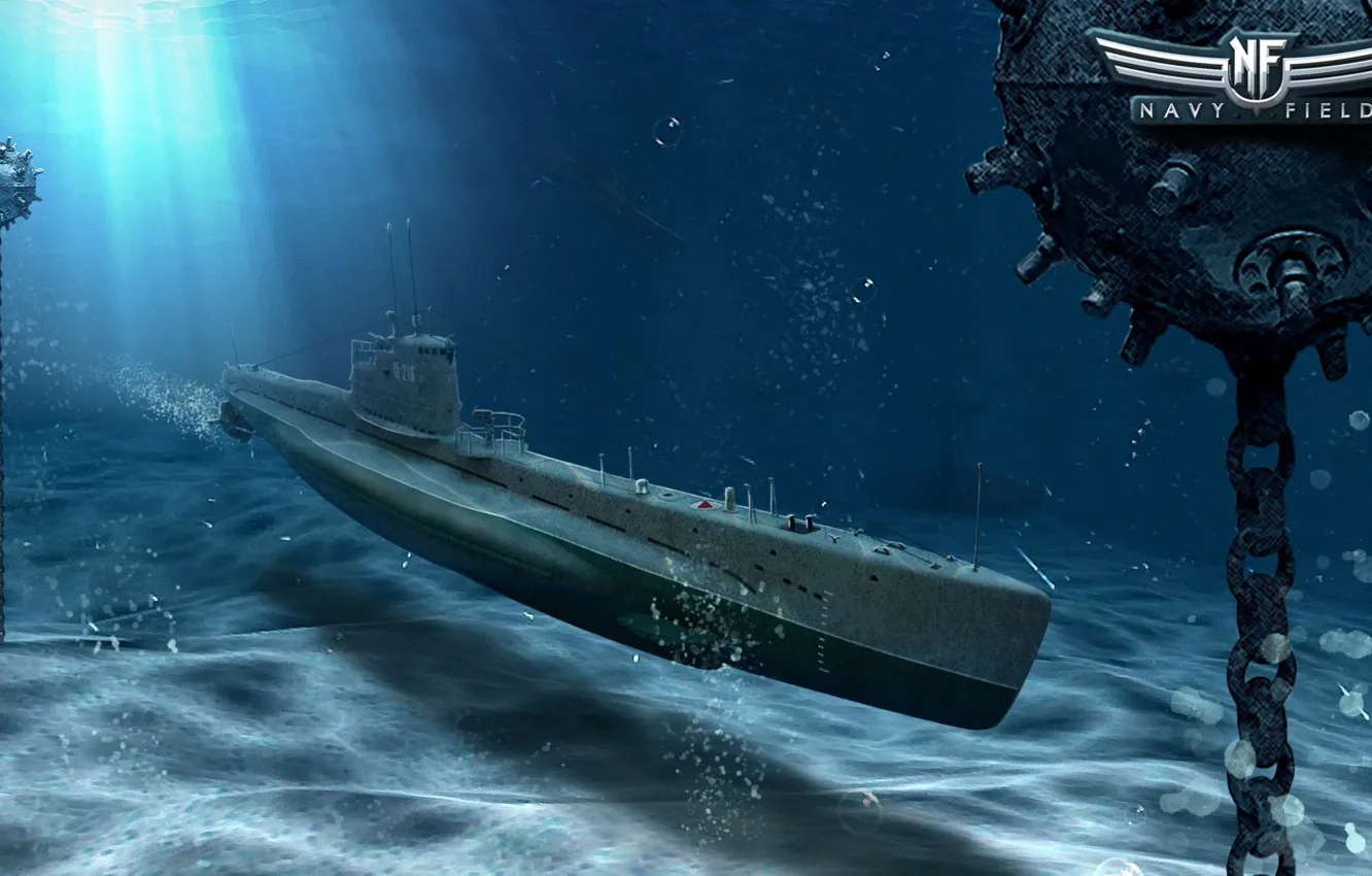 Фото обои подлодка, мины, Navy Field, Submarine Pike
