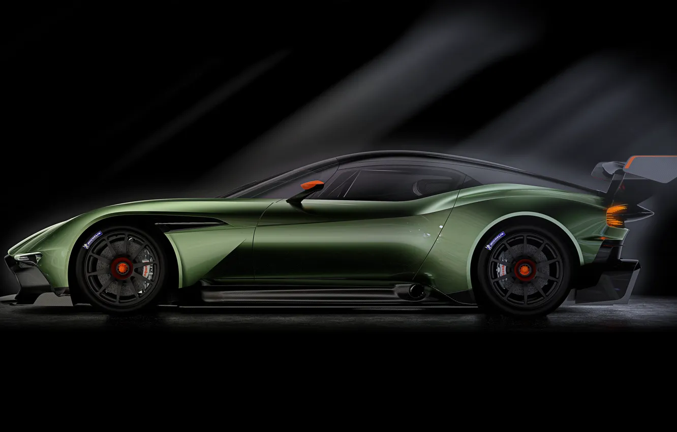 Фото обои Aston Martin, вулкан, астон мартин, сбоку, 2015, Vulcan