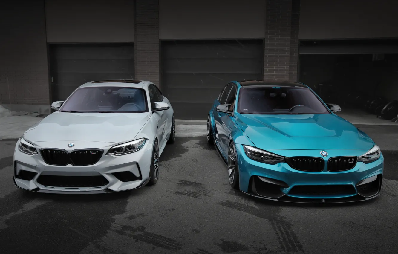 Фото обои BMW, Blue, Silver, F80, F87