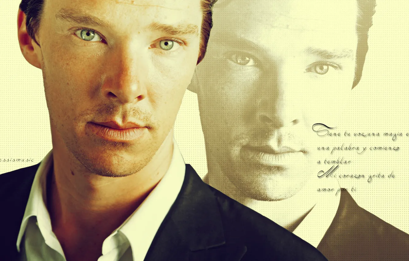 Фото обои взгляд, фон, текстура, точки, мужчина, актёр, Бенедикт Камбербэтч, Benedict Cumberbatch