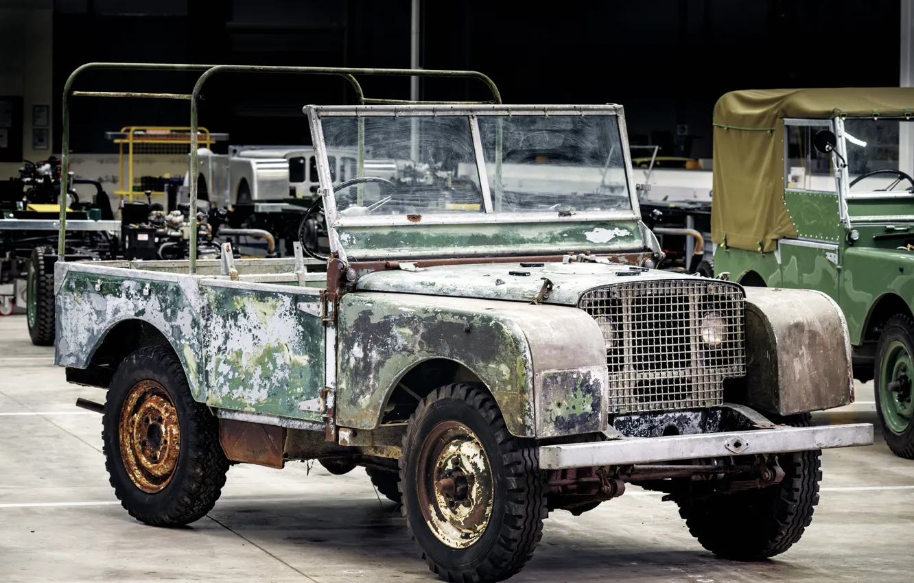 Фото обои внедорожник, Land Rover, 1948, Series I, L 07