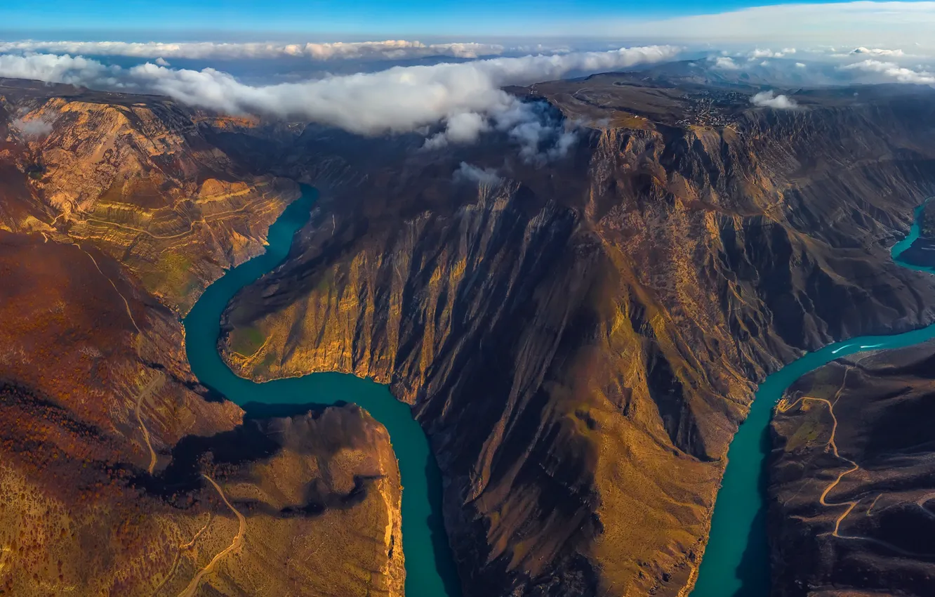Фото обои Dagestan, Sulak river, Sulak canyon