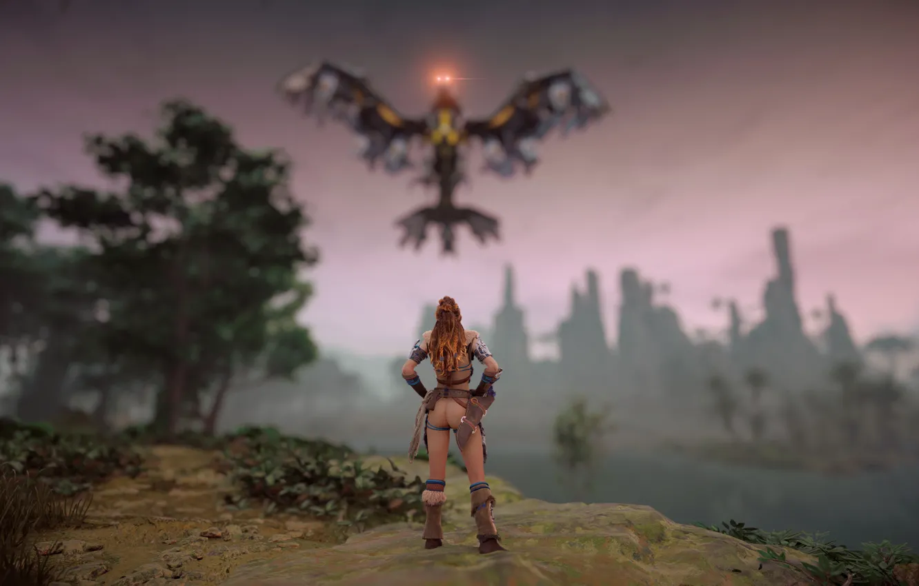 Фото обои PS4, Aloy, PS5