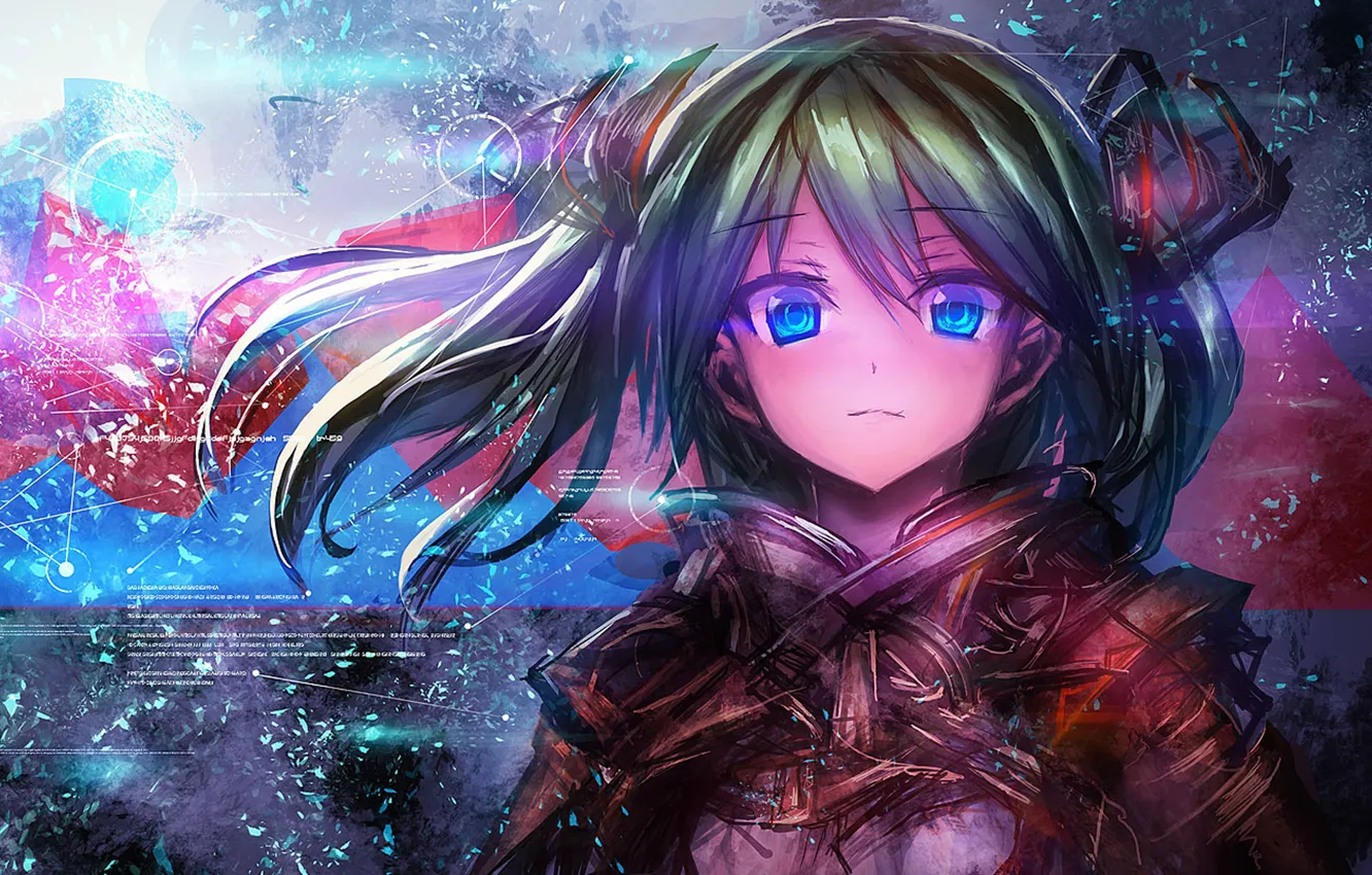Фото обои space, Hatsune Miku, Vocaloid, digital art, manga, Hatsune Miku Vocaloid, Vocaloid characters