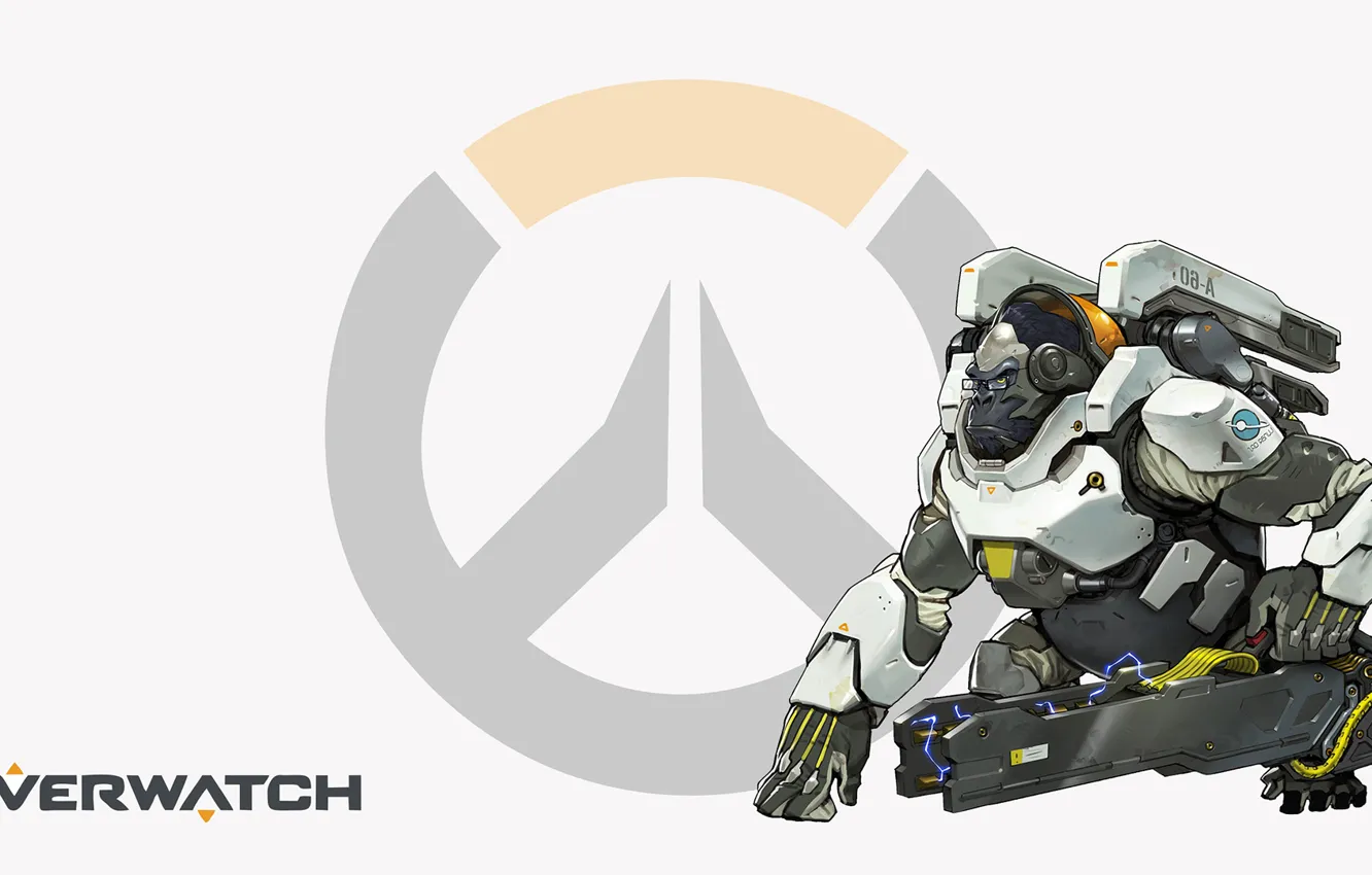 Фото обои Blizzard, Wallpaper, Game, Overwatch, Winston
