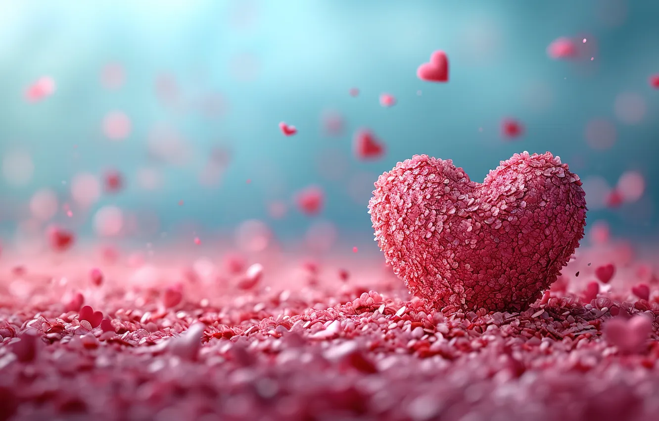 Фото обои любовь, фон, романтика, сердце, сердечки, love, happy, День святого Валентина