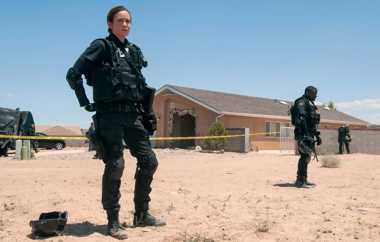 Фото обои Эмили Блант, Emily Blunt, Наёмница, Sicario