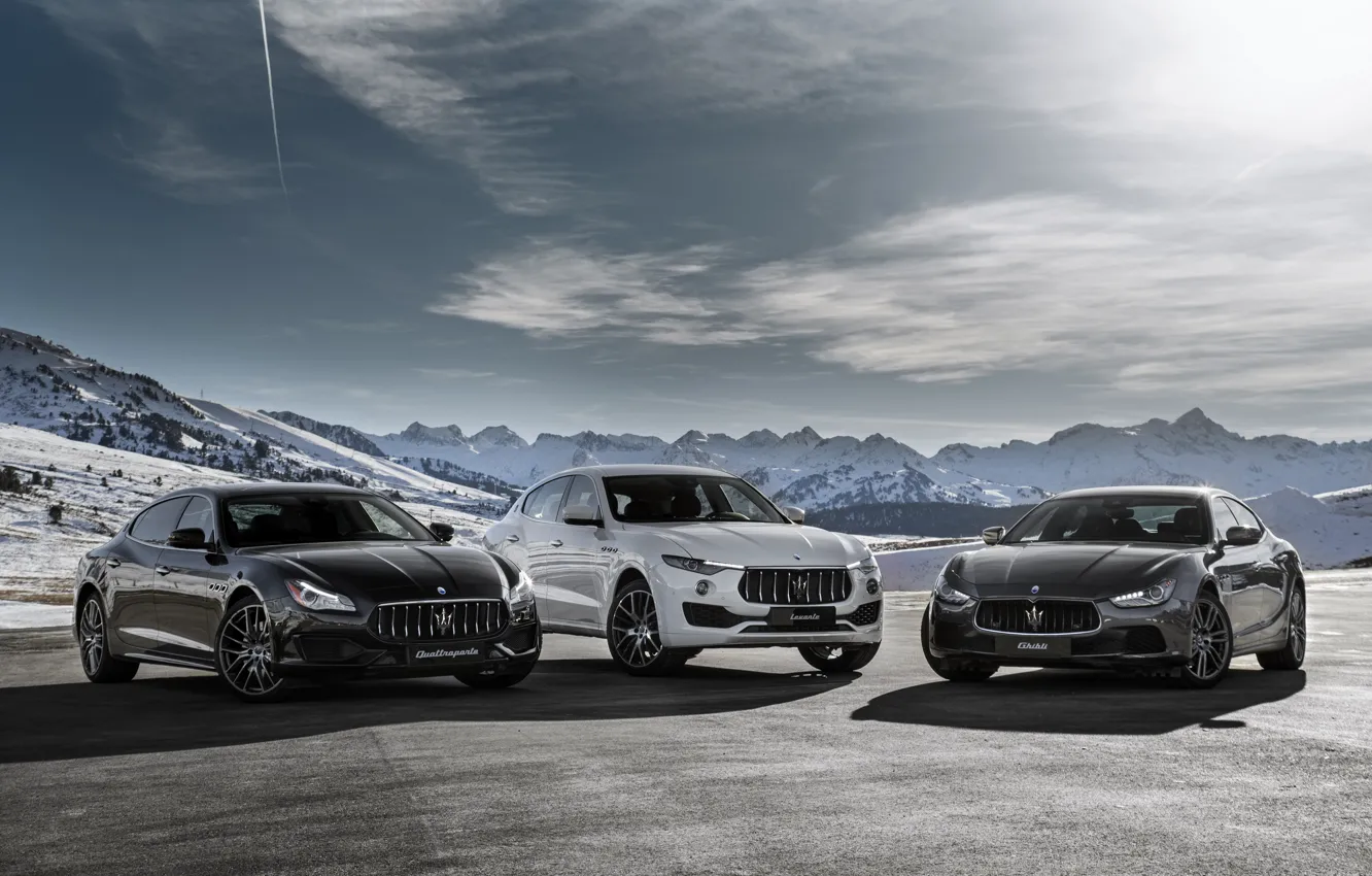 Фото обои Maserati, Quattroporte, GranTurismo, мазерати, Levante