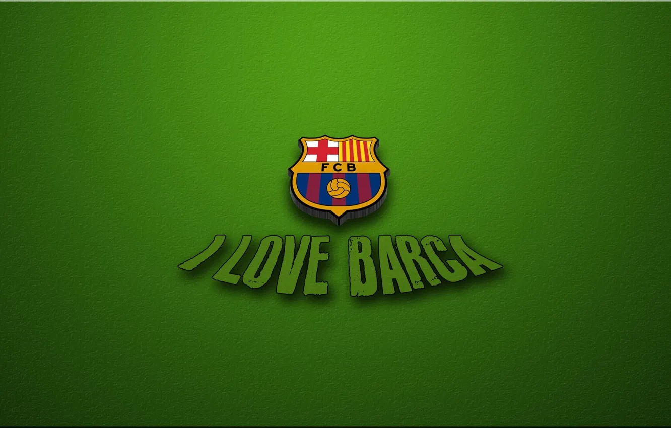 Фото обои green, футбол, love, barca, люблю, барселона, football, barcelona