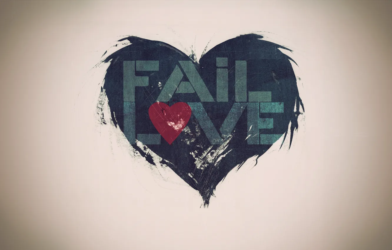 Фото обои настроение, сердце, графика, love, fail