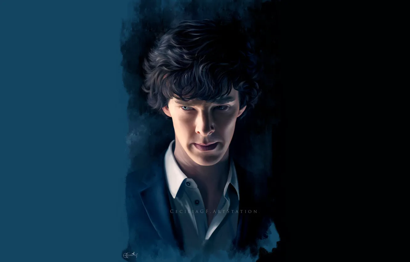 Фото обои Шерлок Холмс, Бенедикт Камбербэтч, Sherlock, Sherlock BBC