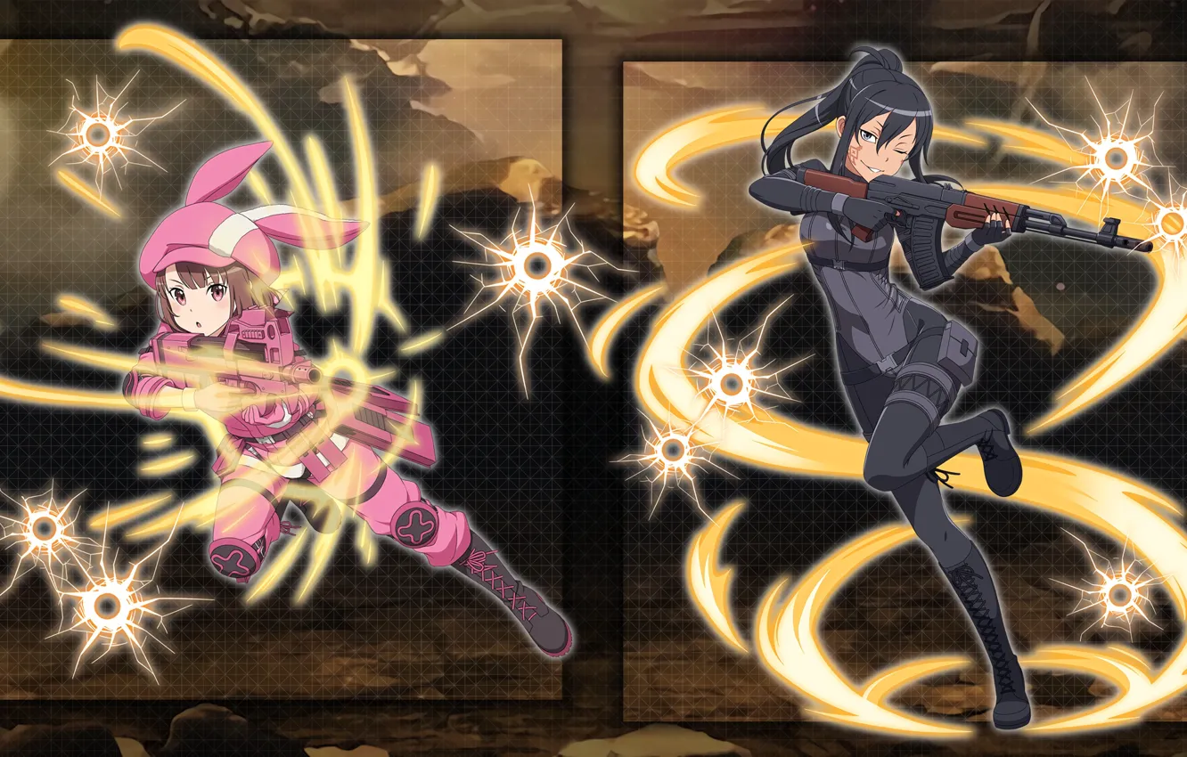 Фото обои девушка, оружие, аниме, арт, девочка, Мастера меча онлайн, Sword Ard Online