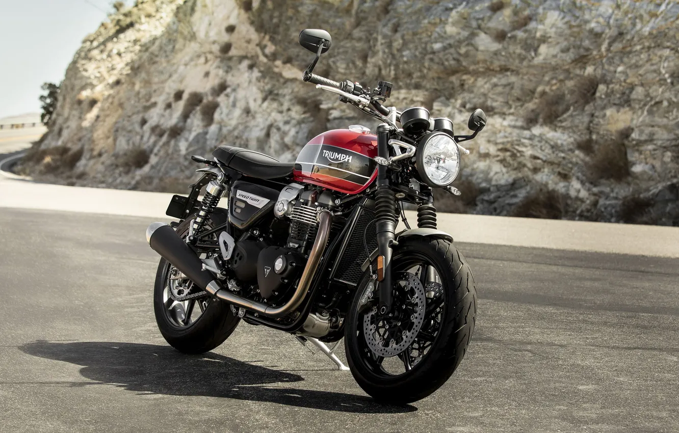 Фото обои speed, triumph, twin, 1200