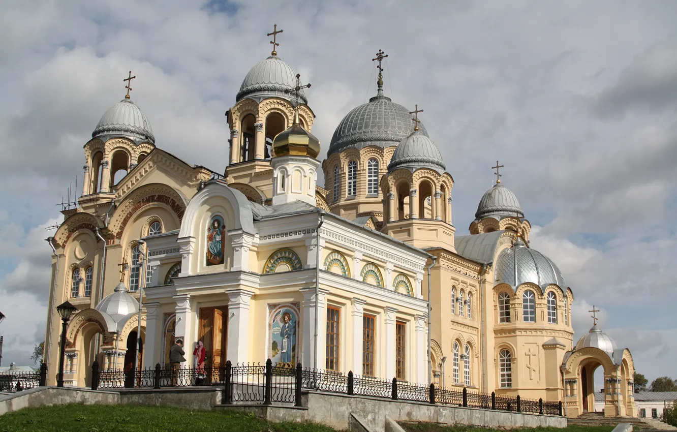 Фото обои церковь, храм, Россия, St. Nicholas Monastery