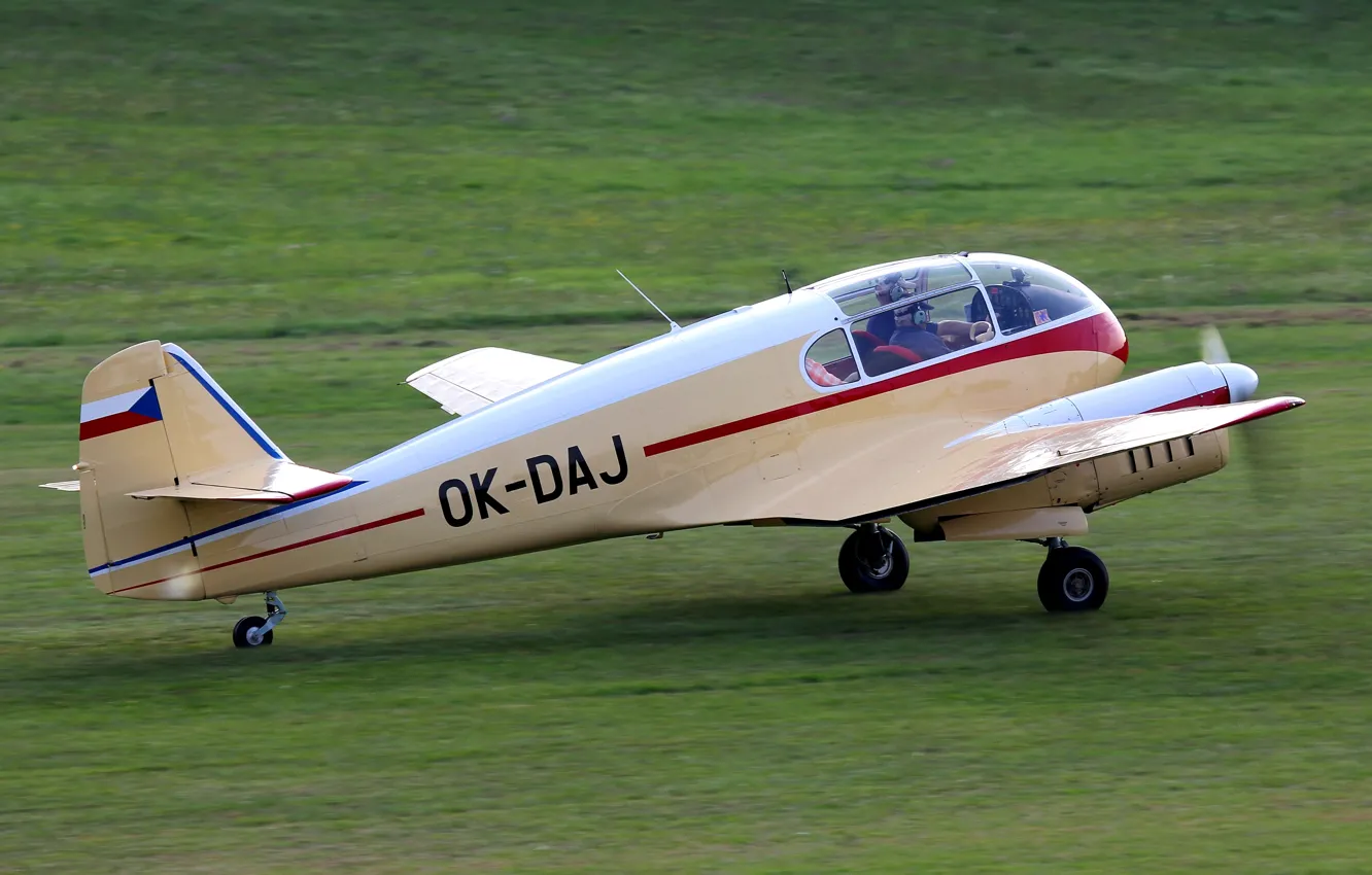 Фото обои самолет, легкий, многоцелевой, Aero, чехословацкий, Ae-145, ‘Super Aero’