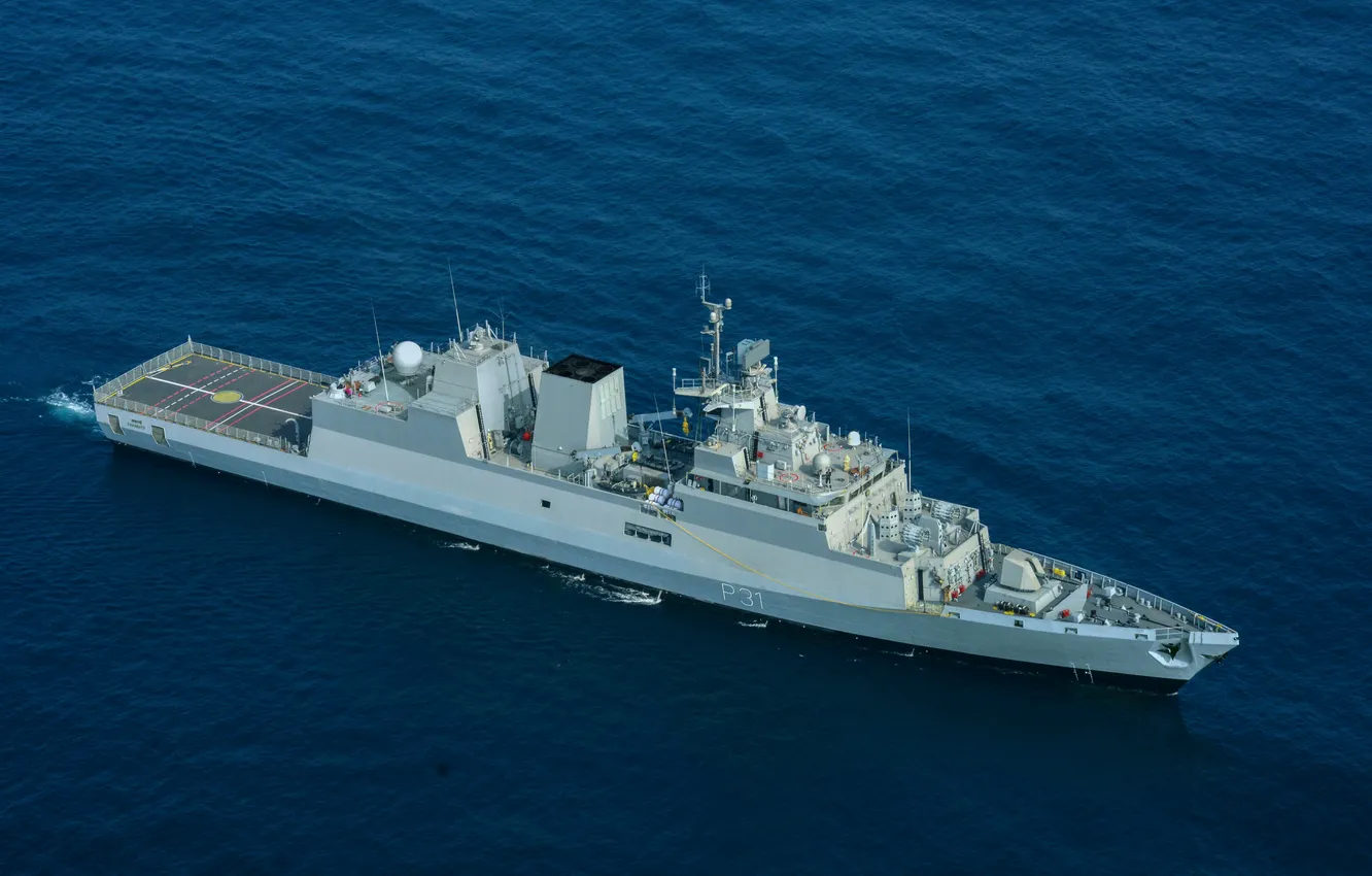 Фото обои фрегат, ВМС Индии, INS Kavaratti