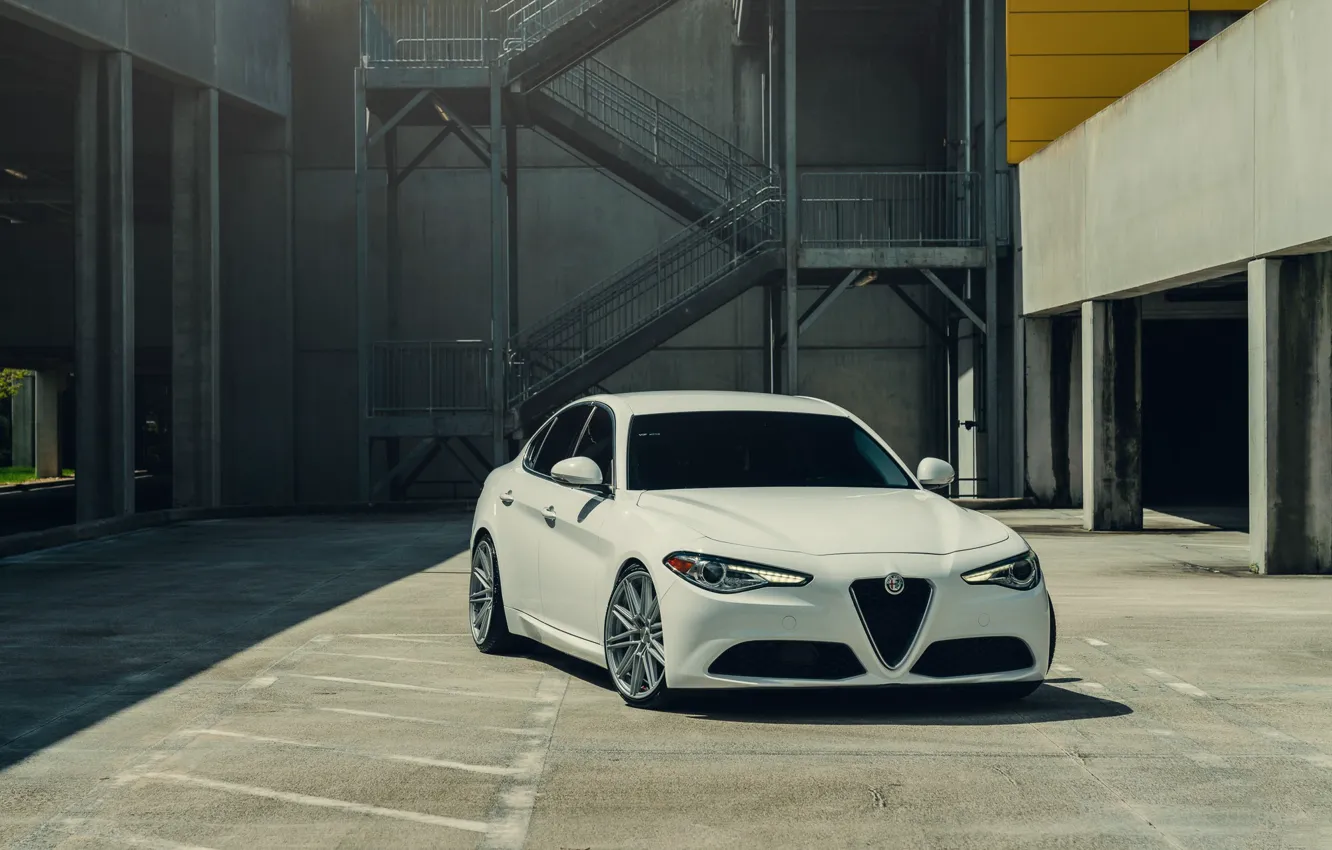 Фото обои white, alfa romeo, Giulia