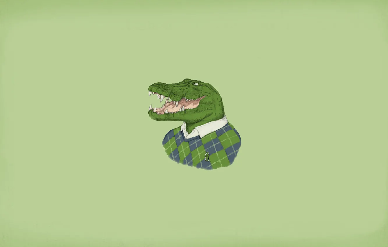 Фото обои крокодил, свитер, аллигатор, lacoste, it's in the fabric, blondiegbg