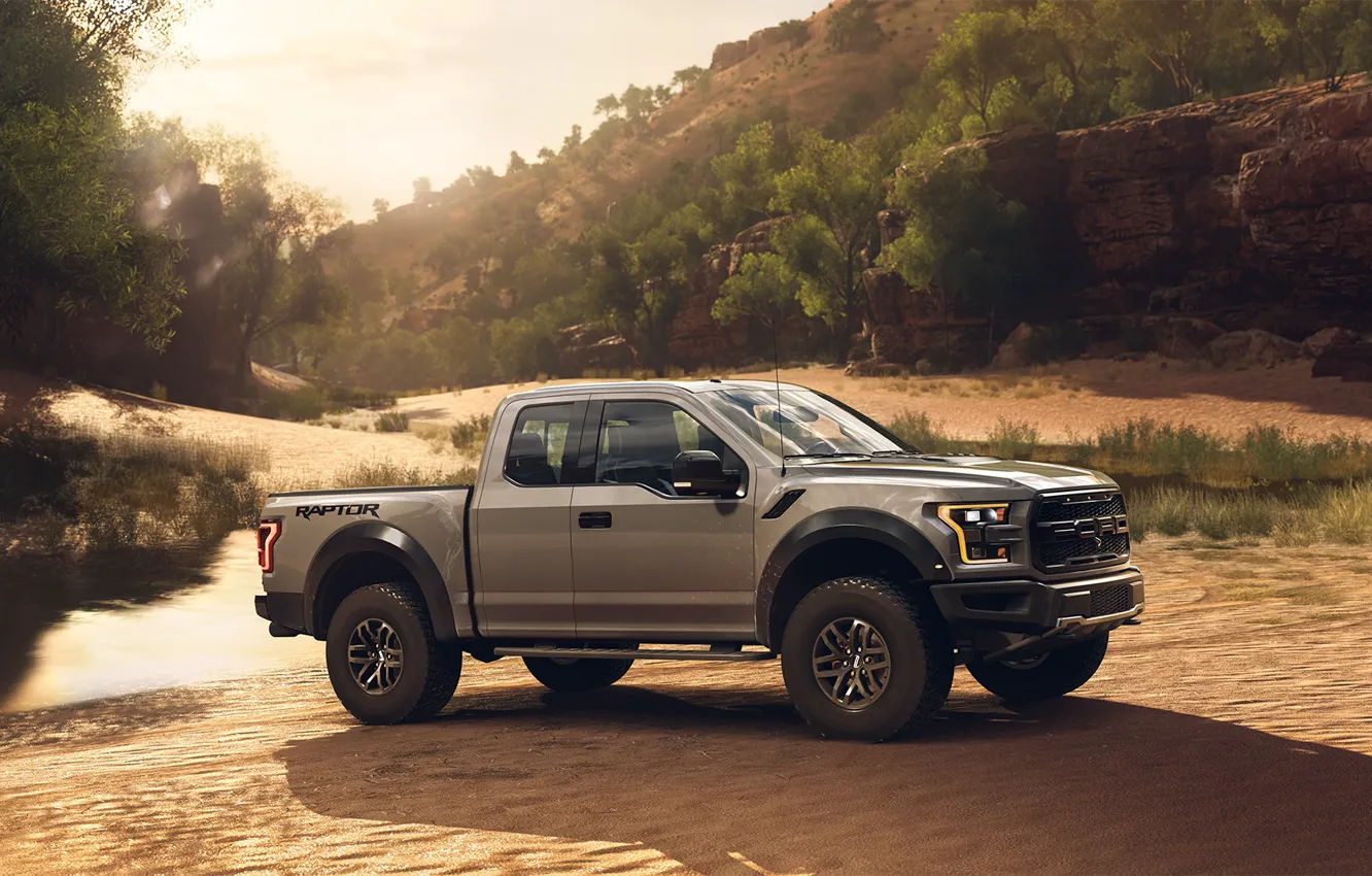 Фото обои car, джип, ford, raptor, 2018, mikhail sharov