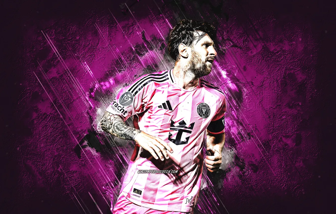 Фото обои Legend, Lionel Messi, Soccer, Messi, Leo Messi, Inter Miami, GOAT