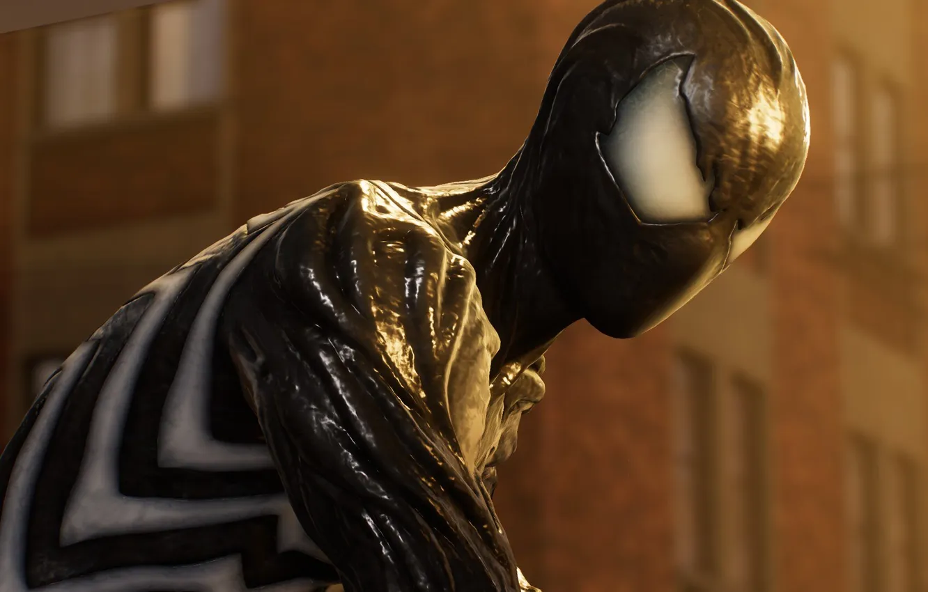 Фото обои evil, symbiote, black suit, Marvel Spider Man 2