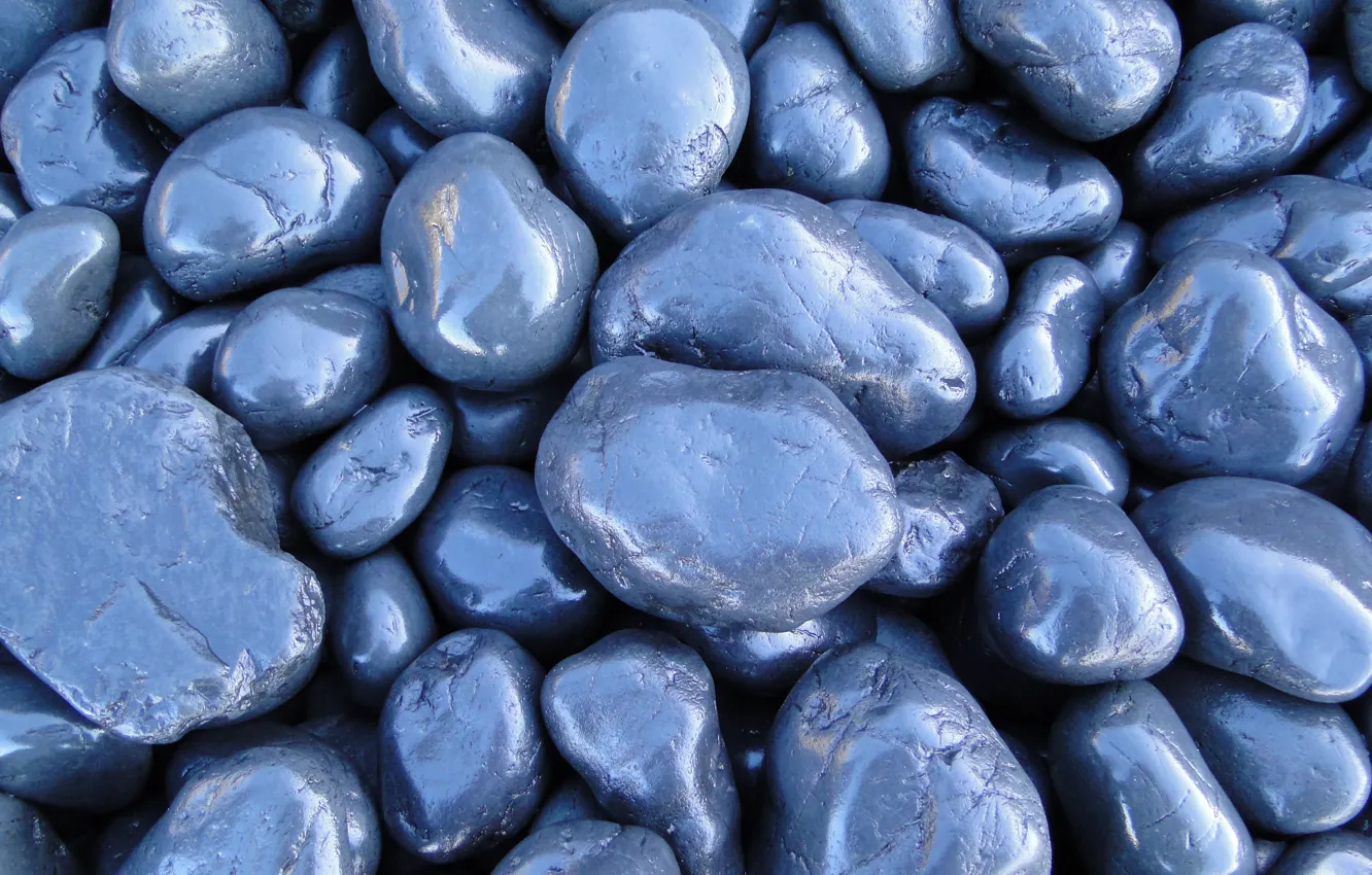 Фото обои Blue, stones, shiny