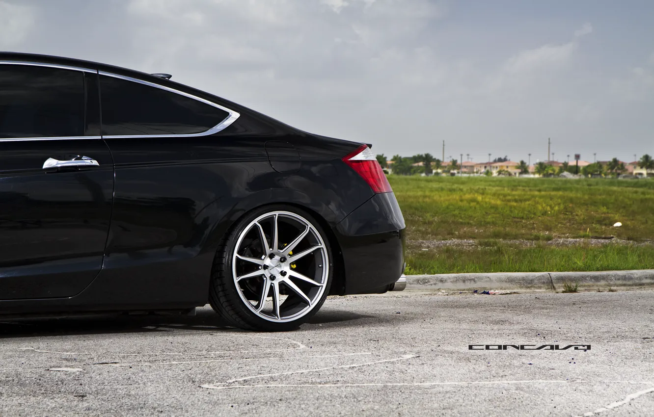 Фото обои диск, Honda, Accord, литьё, Coupe, тонировка, Wheels, Concavo