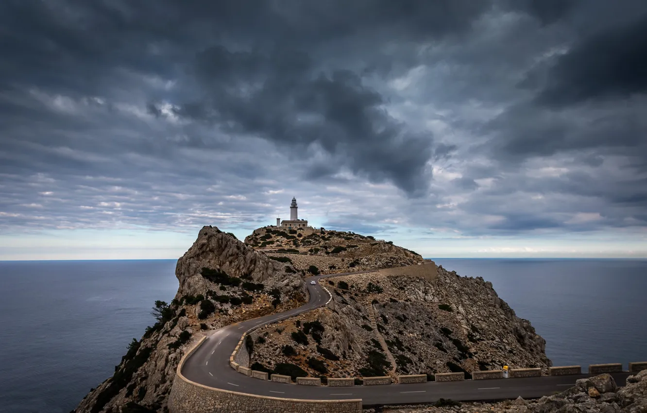 Фото обои Mallorca, Cap Formentor, End of the road