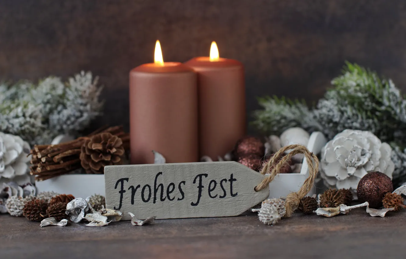 Фото обои свечи, Новый Год, Рождество, merry christmas, decoration, xmas, holiday celebration