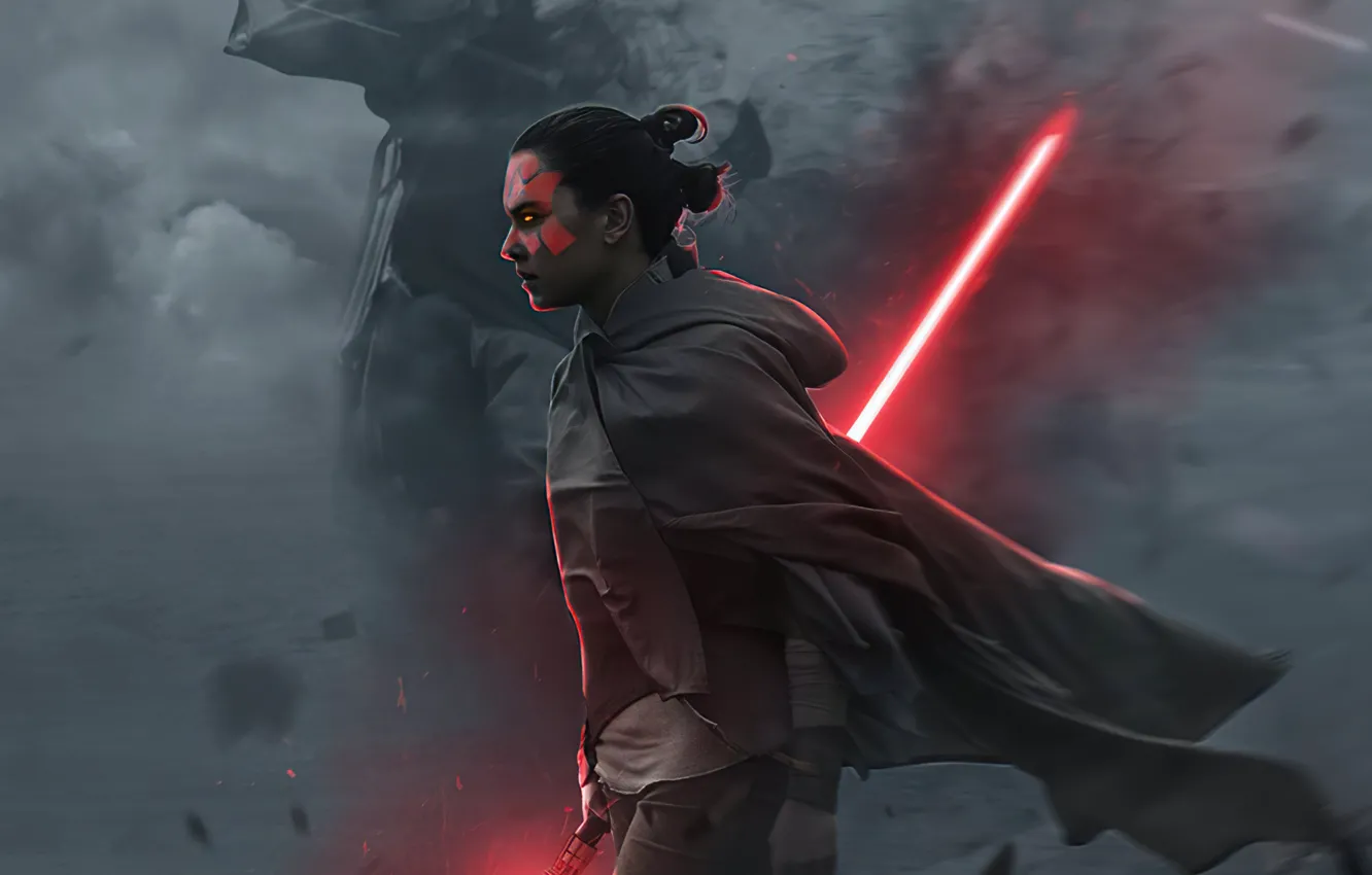 Фото обои Профиль, Ситх, Sith, Рей, Rey, Stars Wars