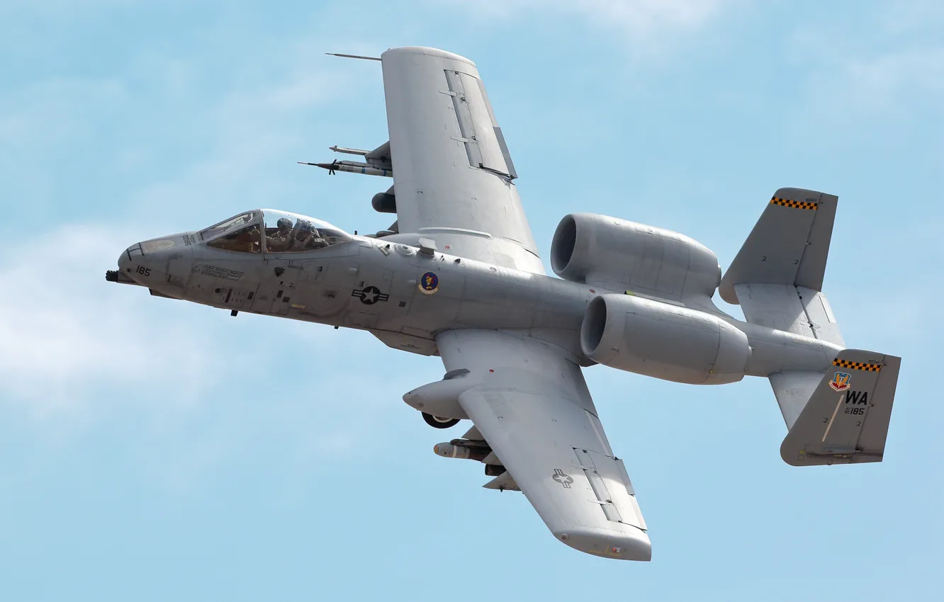 Фото обои Thunderbolt II, одноместный, A-10C, двухдвигательный штурмовик
