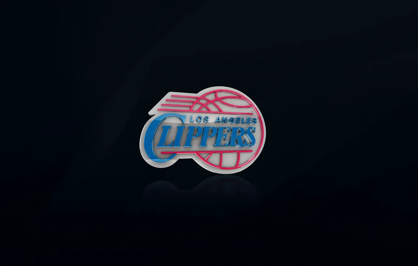 Фото обои Черный, Ножницы, Баскетбол, Фон, Логотип, NBA, Лос Анджелес, Los Angeles Clippers