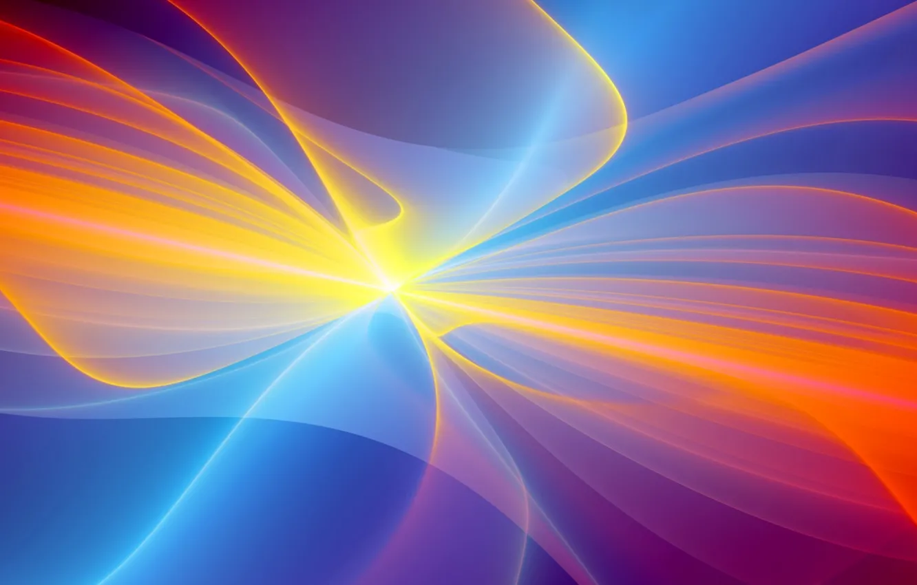 Фото обои лучи, узор, краски, газ