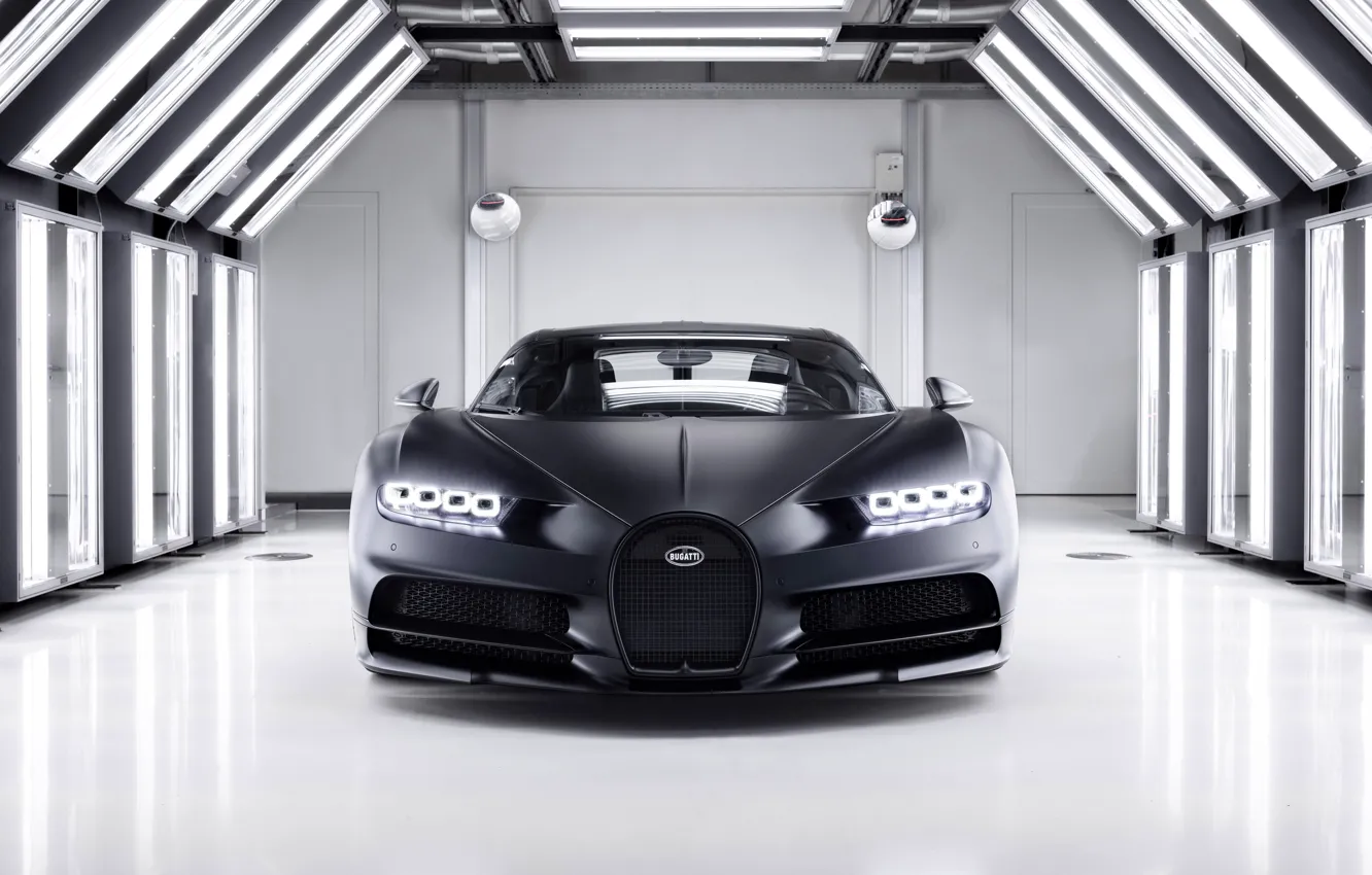 Фото обои Bugatti, Chiron, 2020, Super car, Bugatti Chiron Noire