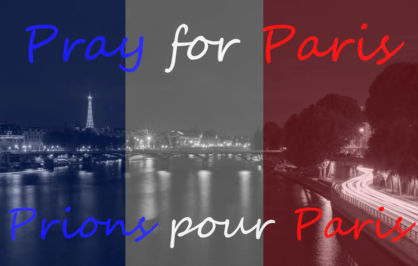 Фото обои France, Paris terrorism, Pray for Paris