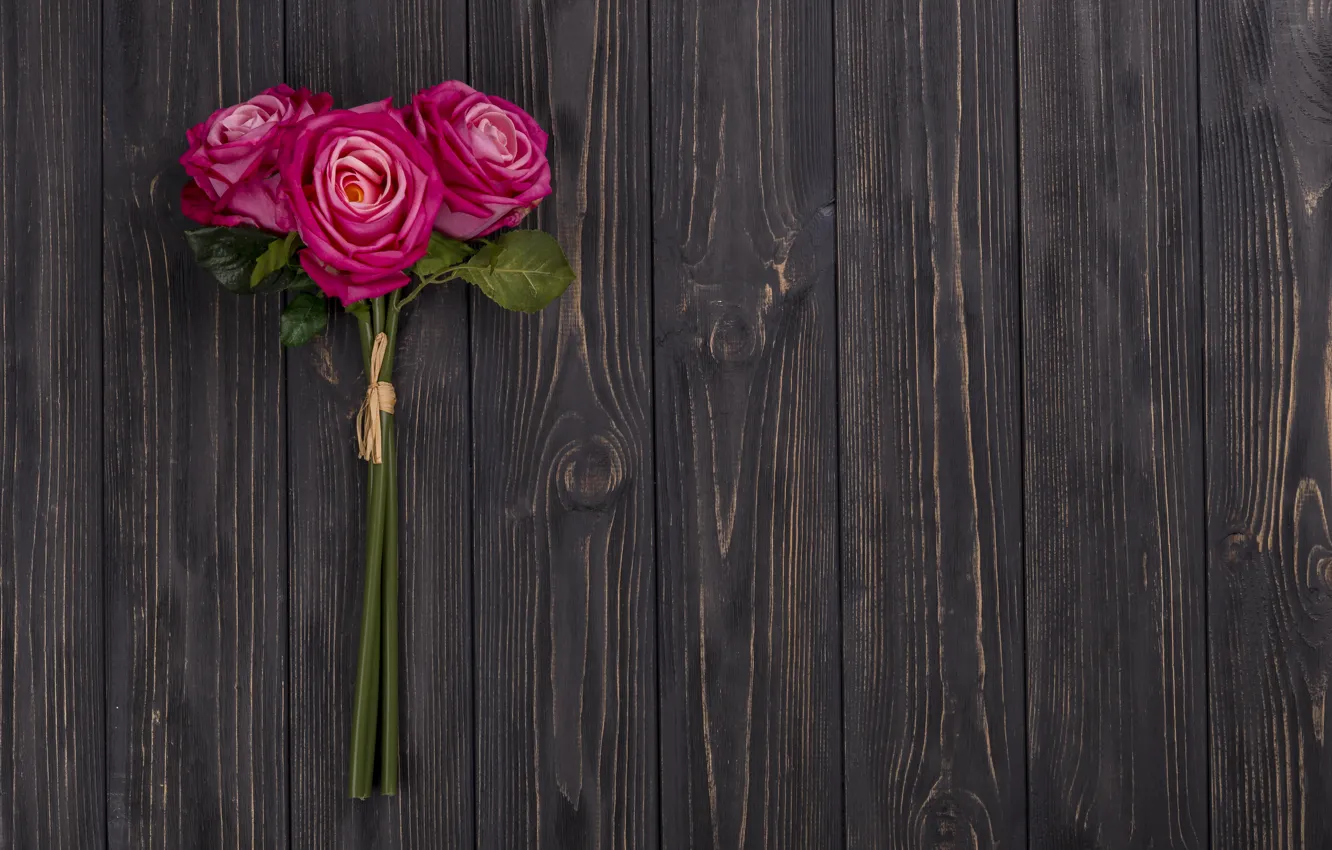 Фото обои цветы, розы, букет, розовые, wood, pink, flowers, roses