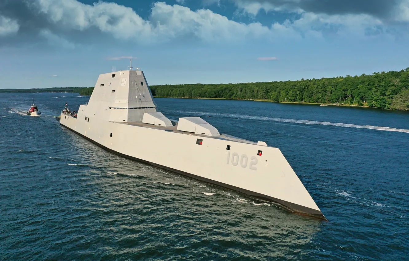 Фото обои эскадренный, миноносец, USS Lyndon B. Johnson