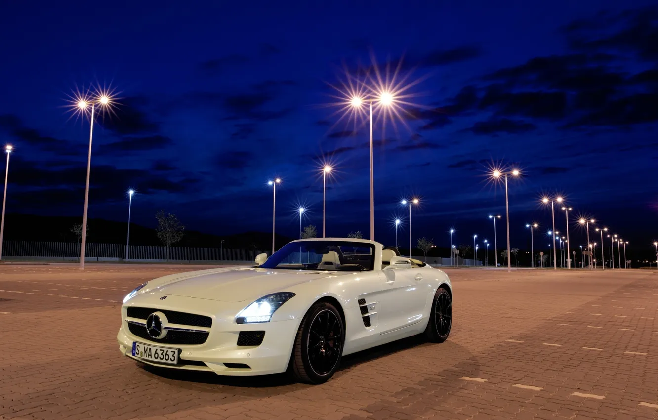 Фото обои mercedes, sls, amg, roadster